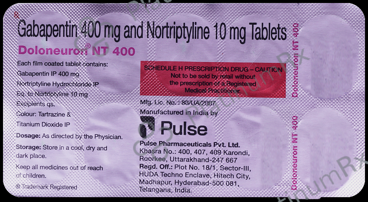 Doloneuron NT 400/10mg Tablet 10s