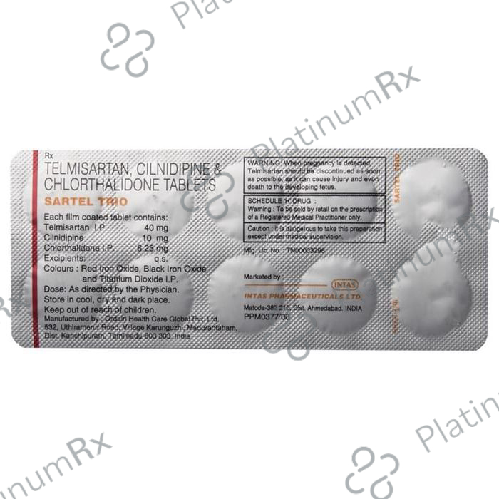 Sartel Trio Tablet 10s