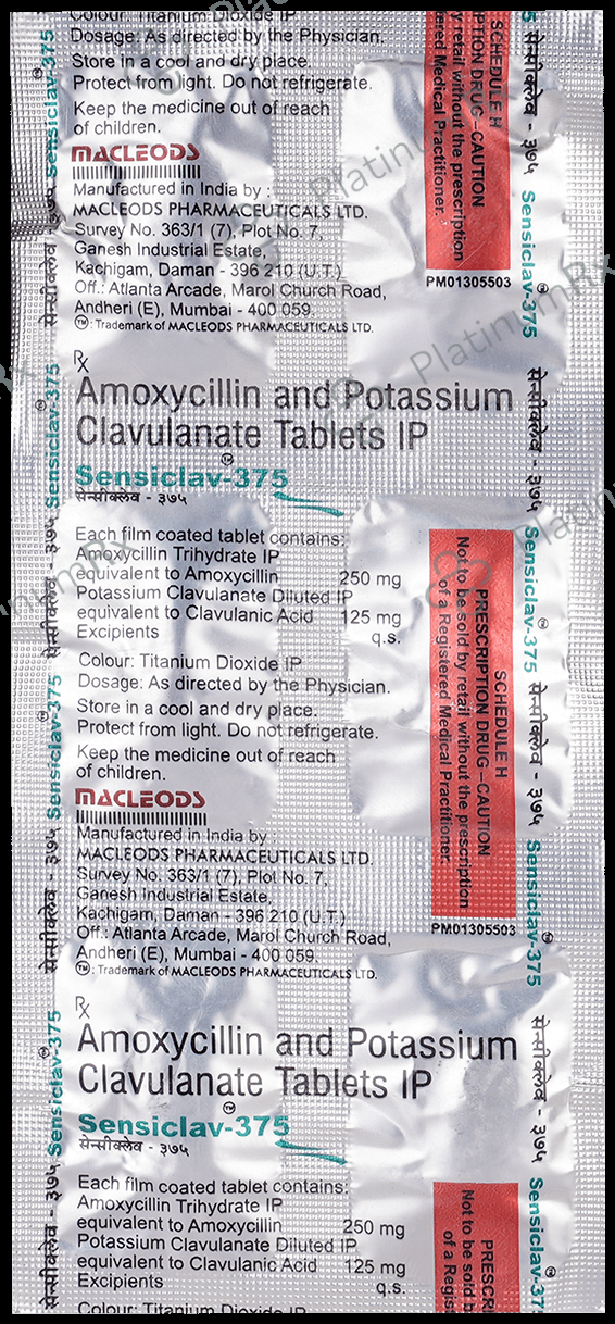 Sensiclav 375 Tablet 6 tablets