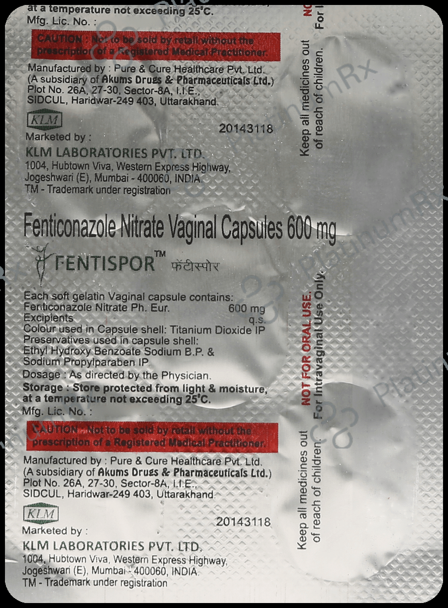 Fentispor 600mg Capsule