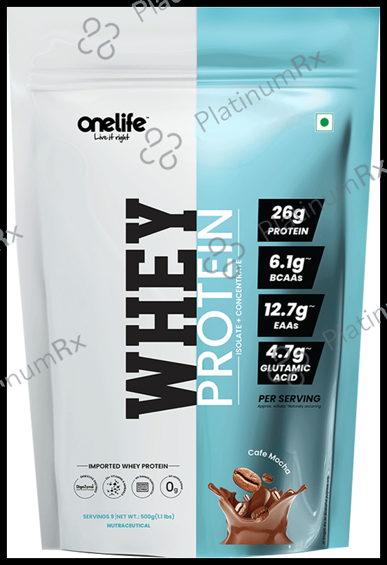 OneLife Whey Protein Cafe Mocha 500 gm