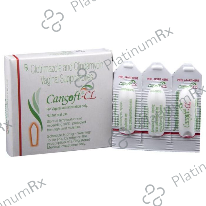 Cansoft CL 100/200mcg Vaginal Suppository 3s