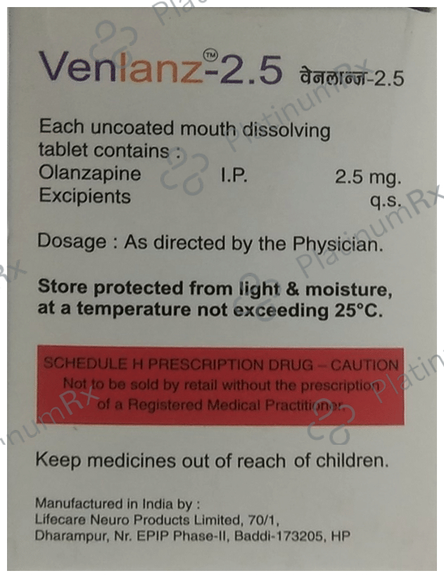 Venlanz 2.5 Tablet MD