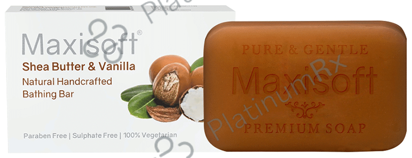 Maxisoft Shea Butter & Vanilla Bathing Bar (75gm Each) 3 units