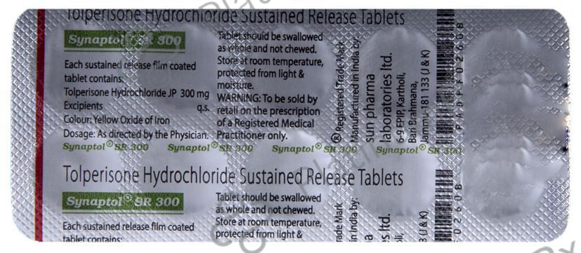 Synaptol SR 300mg Tablet 10s