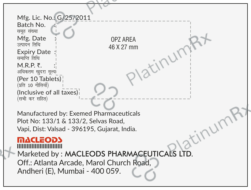 Vildamac DP 5mg/100mg Tablet