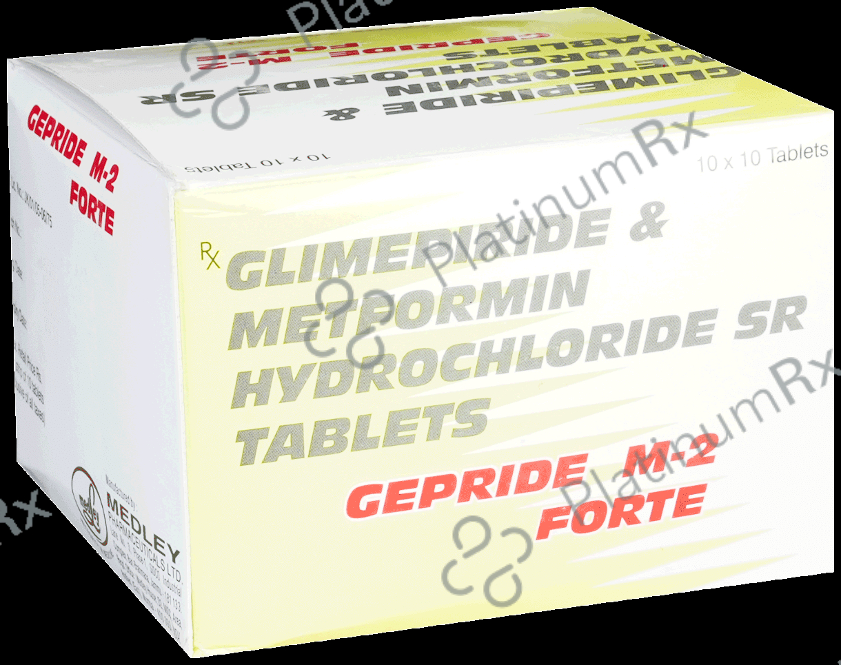 Gepride M 2 Forte 2/1000mg Tablet SR 10s