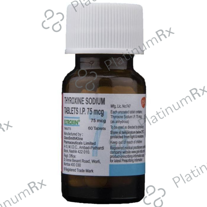 Eltroxin 75mcg Tablet 120s