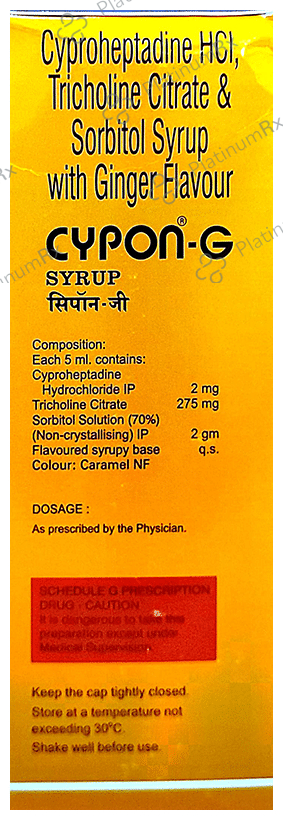Cypon G Syrup Ginger