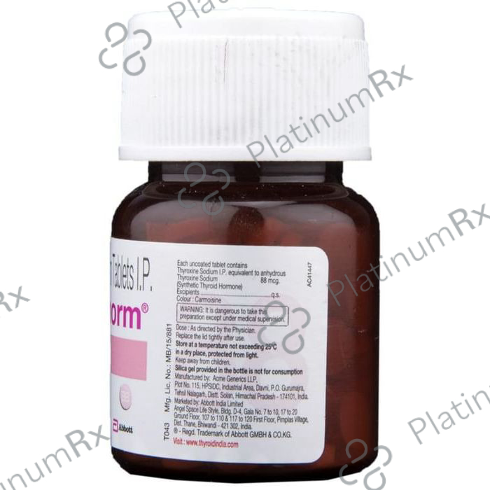 Thyronorm 88mcg Tablet 120s