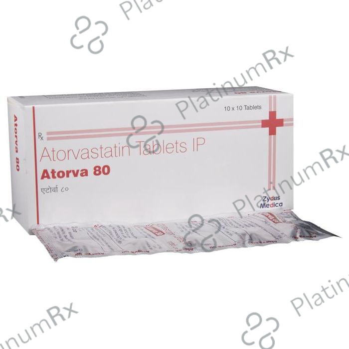 Atorva 80mg Tablet 10s