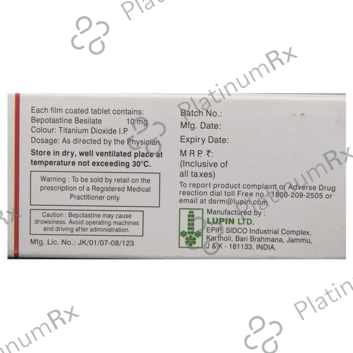 Beipos 10mg Tablet 10s
