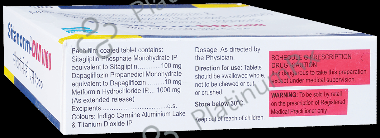 Sitanorm DM 10/1000/100mg Tablet ER 15s