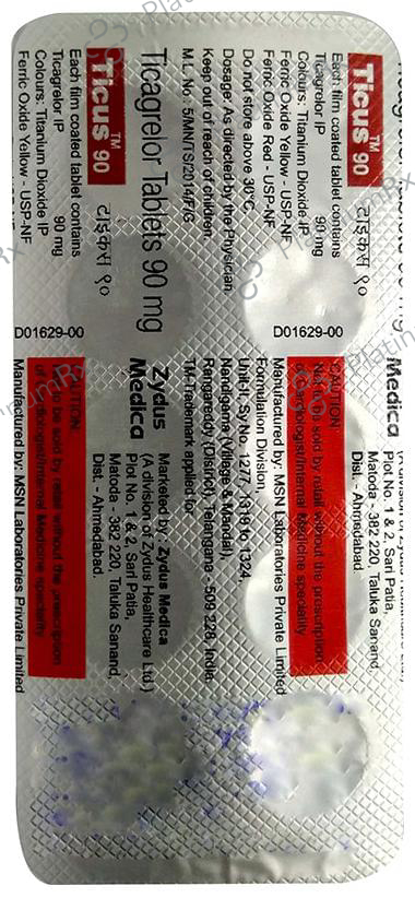 Ticus 90mg Tablet 10s
