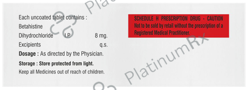 Vaxhist 8mg Tablet