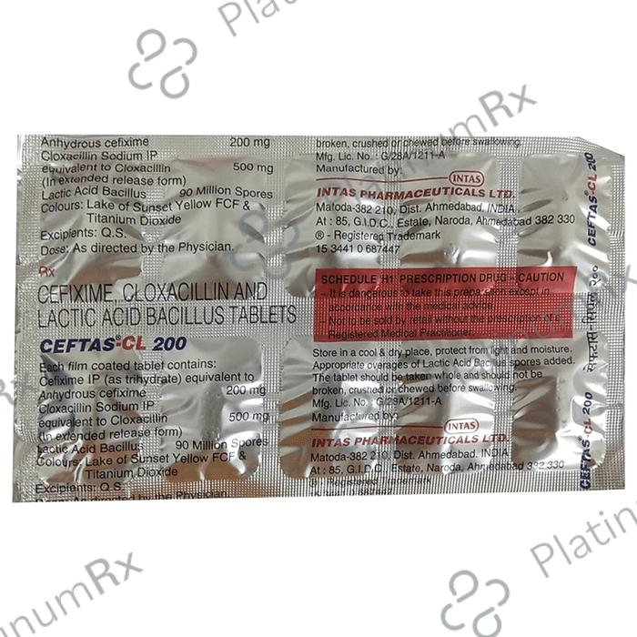 Ceftas CL Tablet 10s