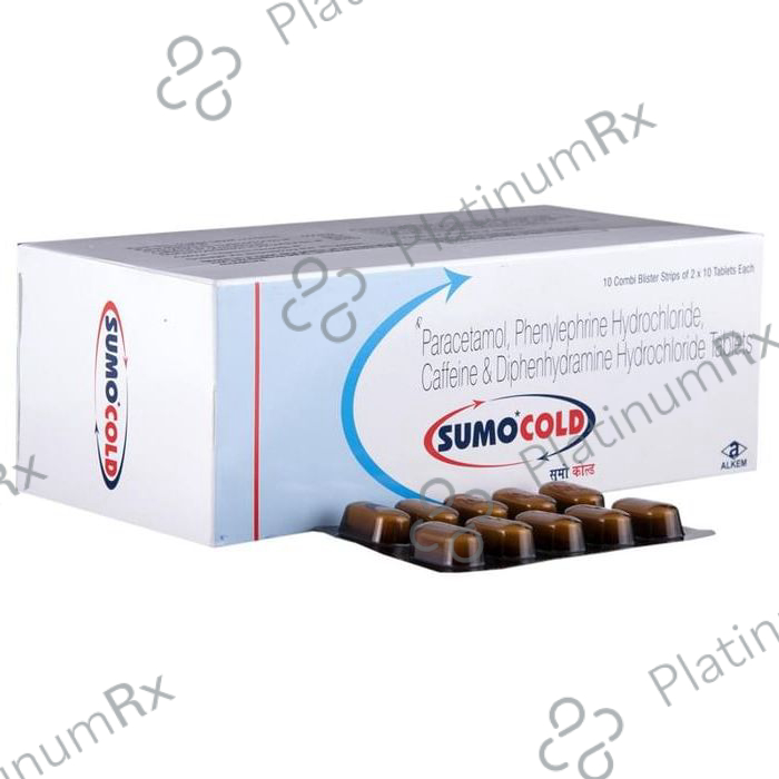 Sumo Cold 30/25/500/5mg Tablet 10s