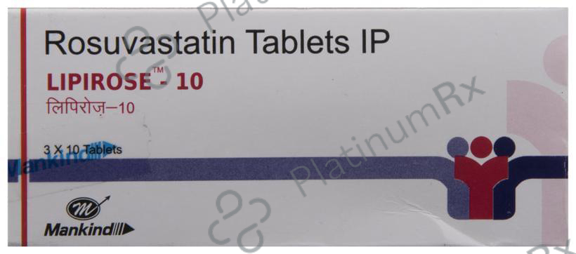 Lipirose 10mg Tablet 10s
