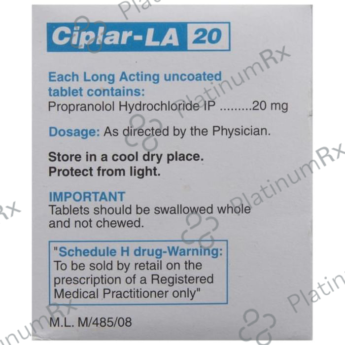 Ciplar LA 20mg Tablet 15s