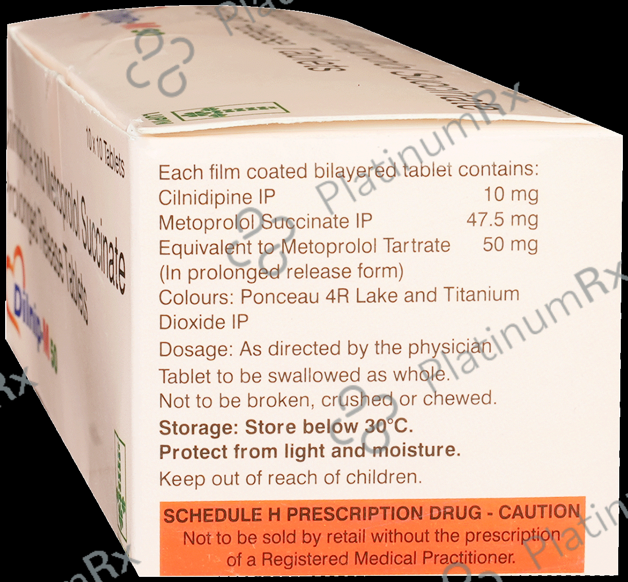 Dilnip M 10/50mg Tablet 10s