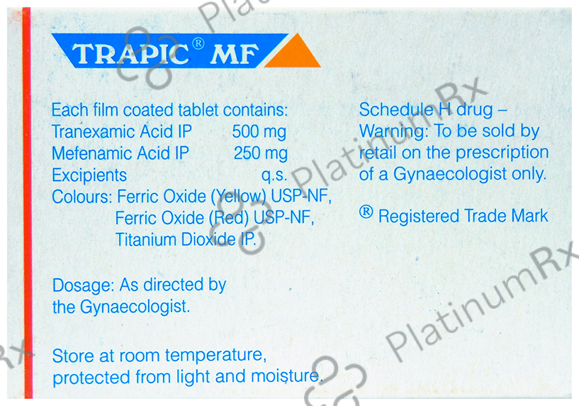 Trapic MF 250/500mg Tablet 10s