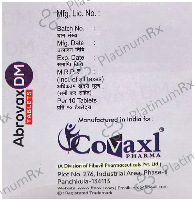 Abrovax DM Tablet SR