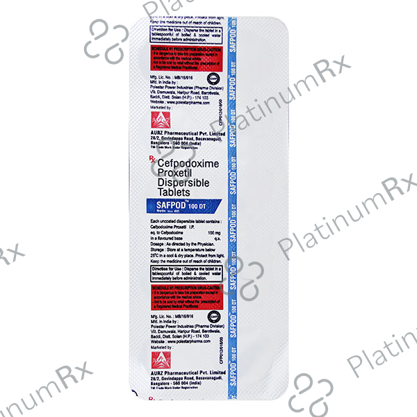 Safpod DT 100mg Tablet 10s