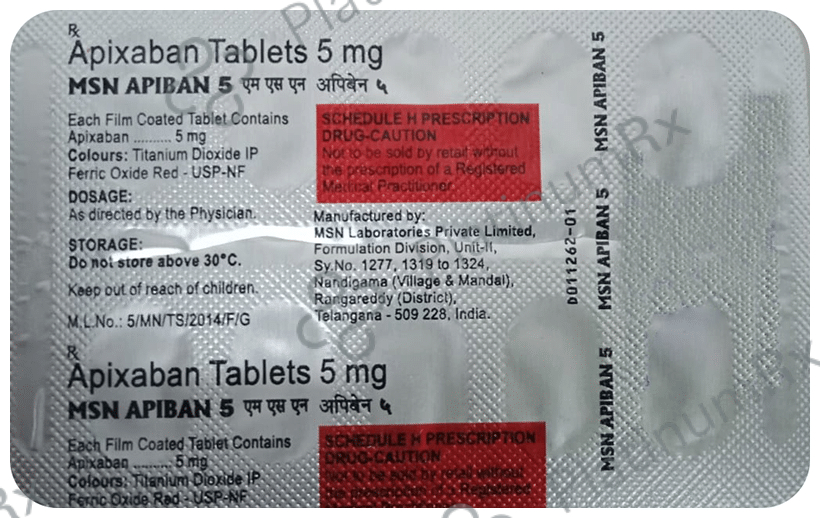 Apiban 5mg Tablet