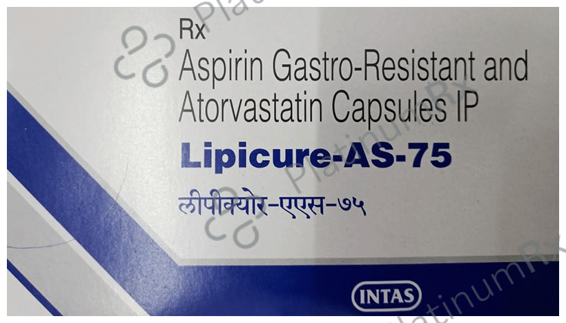 Lipicure AS 75/10mg Capsule 10s