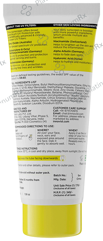 Sun Scoop Brightening SPF 50+ PA++++ Cream Sunscreen