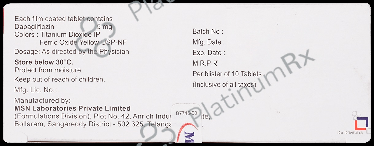 Dapaone 5mg Tablet 10s