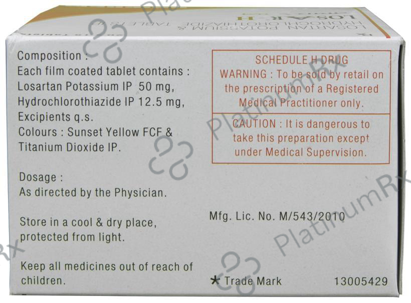 Losar H 50/12.5mg Tablet 15s