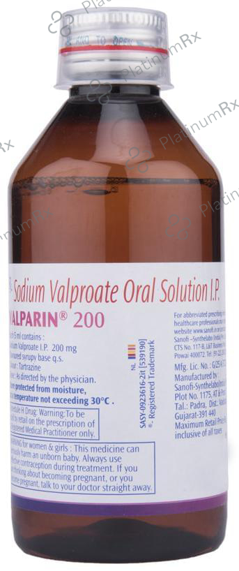 Valparin 200 Oral Solution Delicious Pineapple