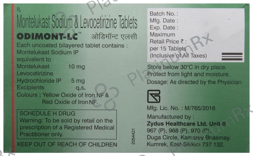 Odimont LC 5/10mg Tablet 15s