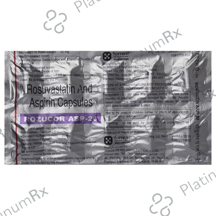 Rozucor ASP 20/75mg Capsule 10s