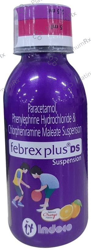 Febrex Plus DS Oral Suspension Delicious Orange
