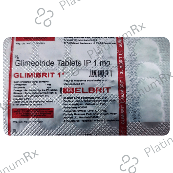 Glimibrit 1mg Tablet 15s