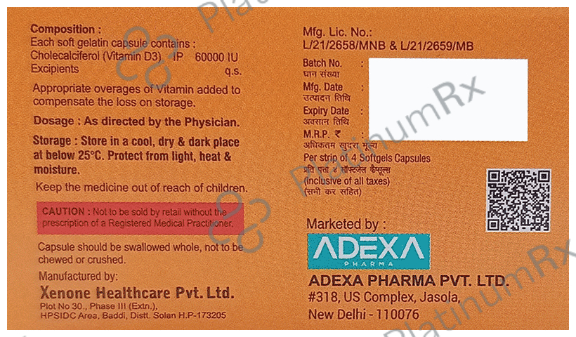 Dexa D3 Softgel Capsule