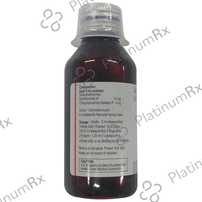 Norvent D 4/10mg Cough Syrup 100ml