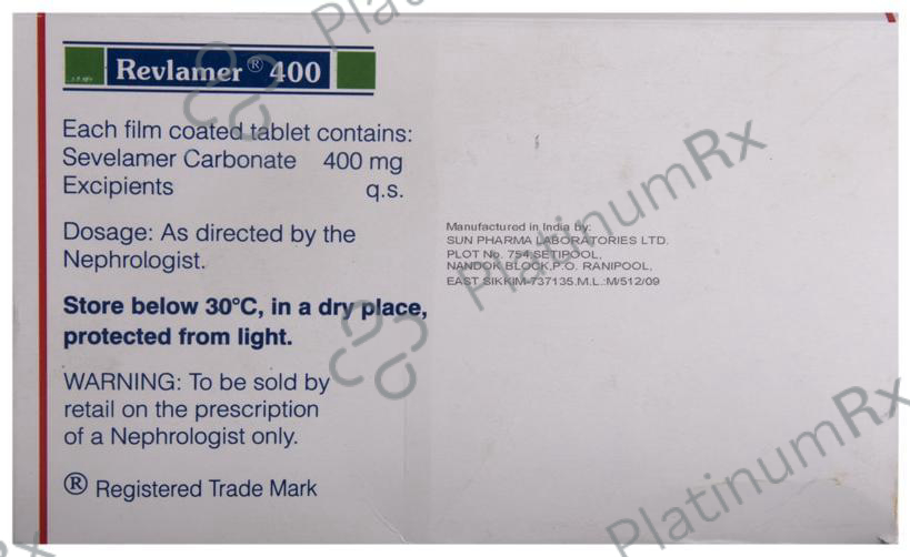 Revlamer 400mg Tablet 10s