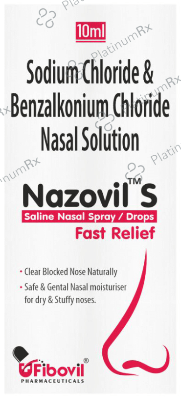 Nazovil S Saline Nasal Spray/Drops