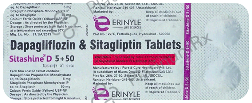 Sitashine D Plus 5/50mg Tablet 10s