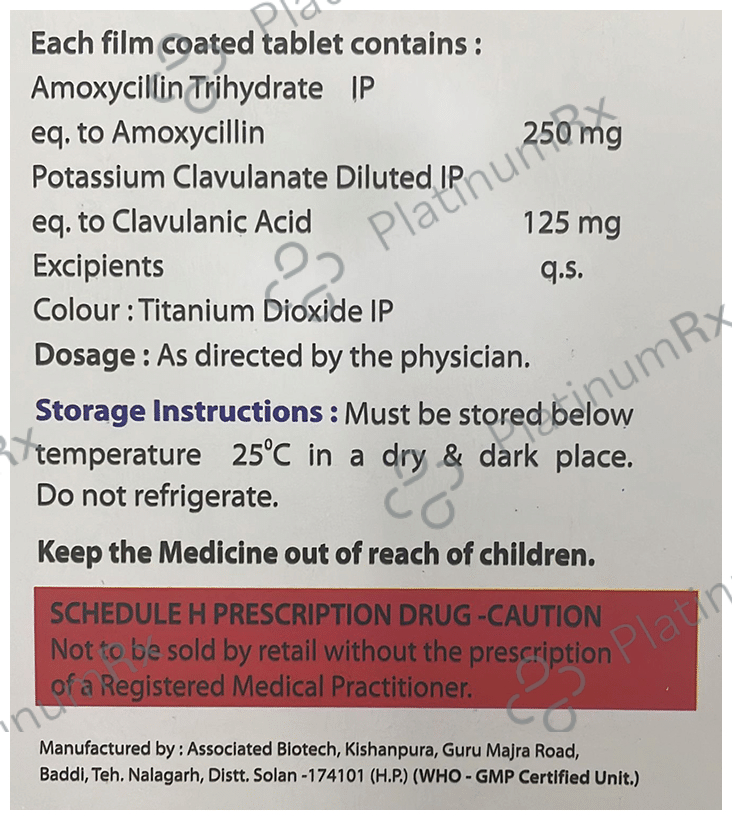 Clocxy 375 Tablet