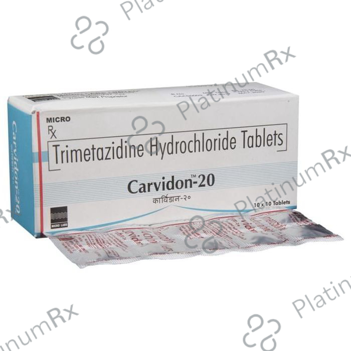 Carvidon 20mg Tablet 10s