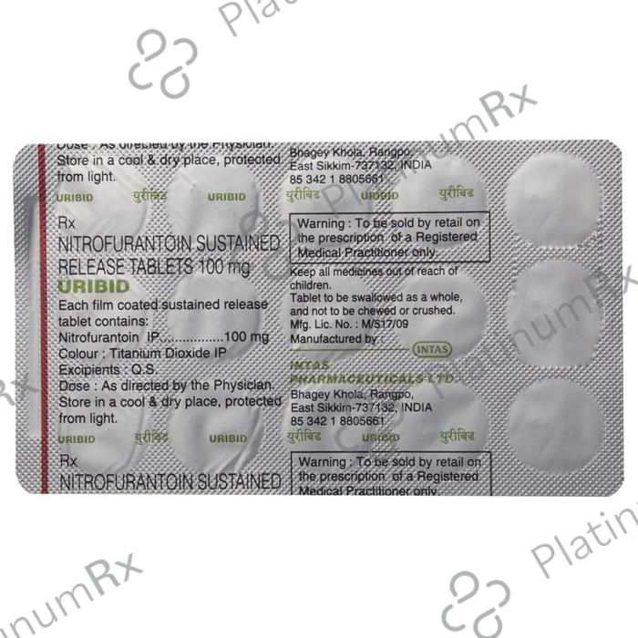 Uribid 100mg Tablet 15s