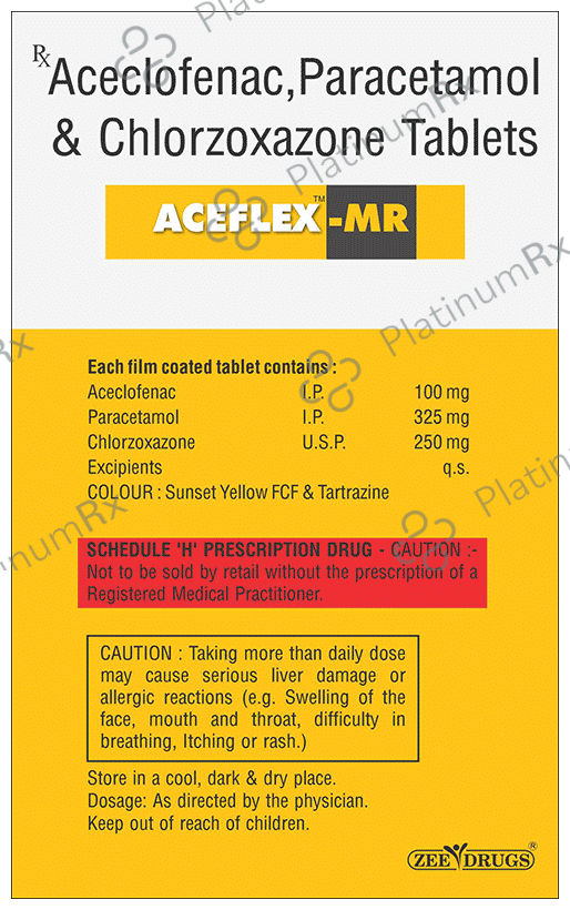 Aceflex MR 100mg/325mg/250mg Tablet