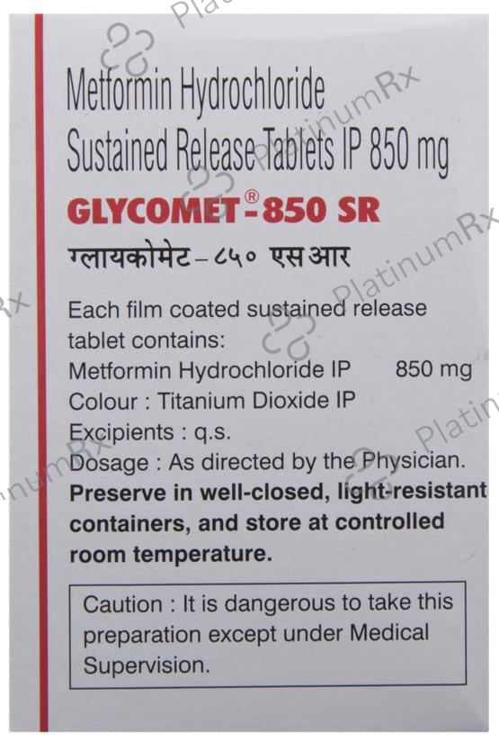 Glycomet 850mg SR Tablet 10s