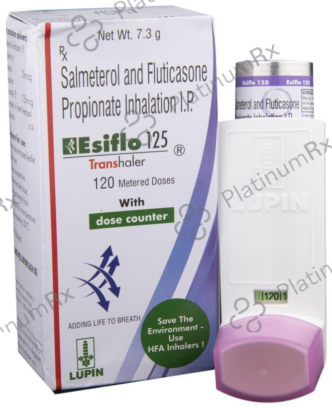 Esiflo Hfa 125/25mcg Transhaler 120MDI