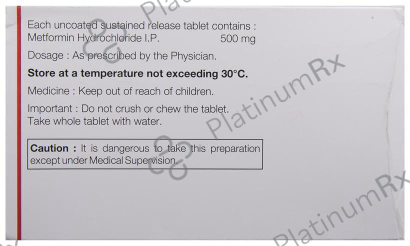 Gluformin XL 500mg Tablet 15s