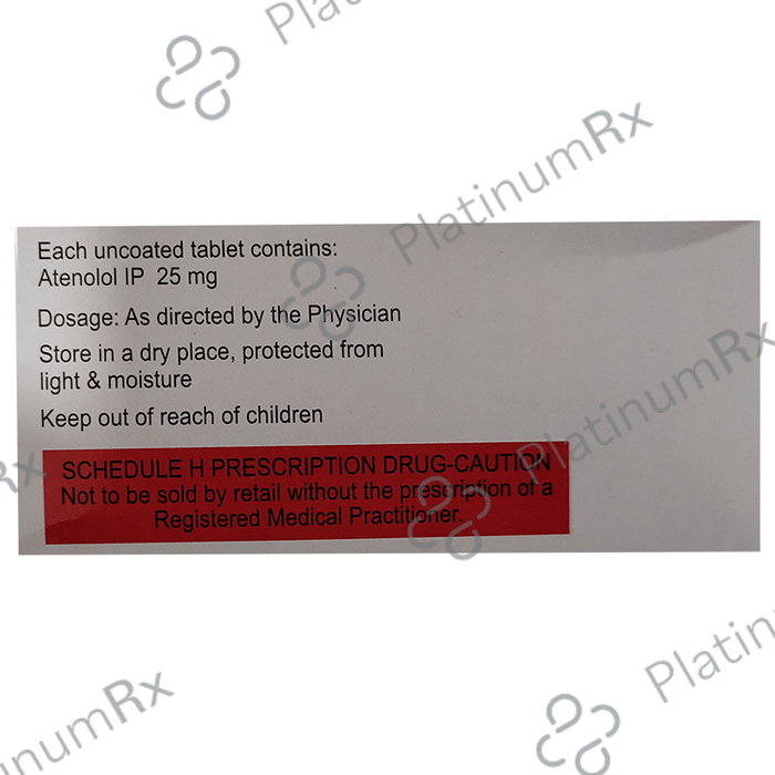 Tenolol 25mg Tablet 14s